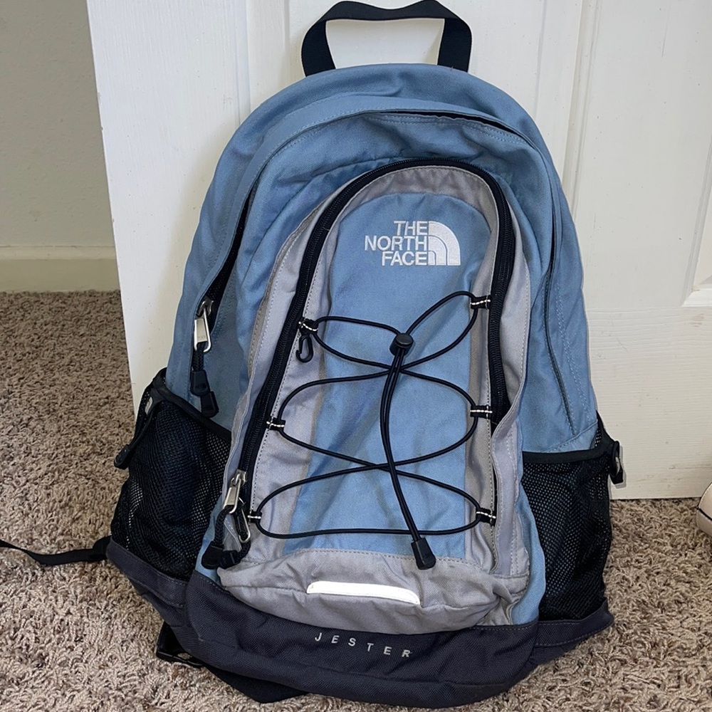 Blue North Face Backpack